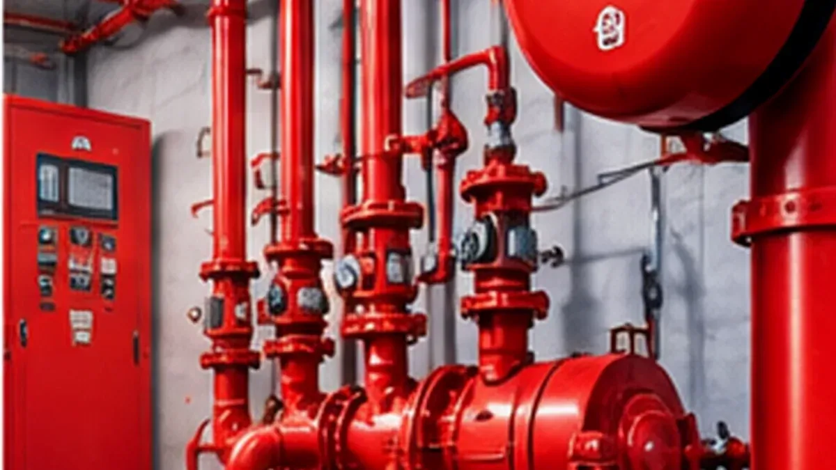 Pekerjaan fire protection system pada gedung industri dan warehouse